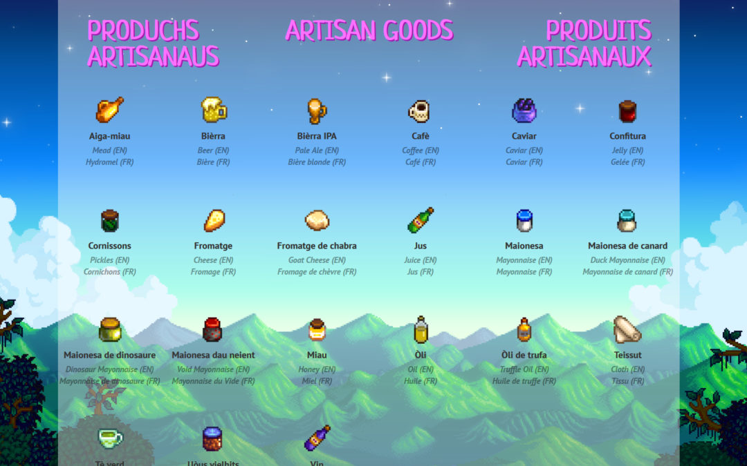 Produchs artisanaus